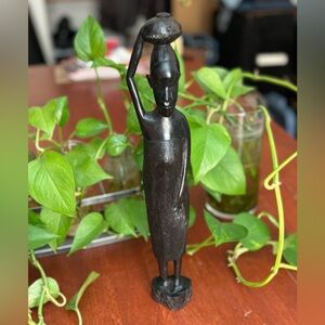 Ethnic hand carved wooden statue